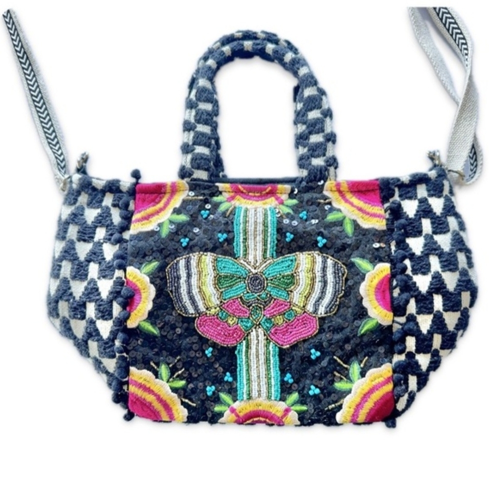 America & Beyond Midnight Moth Small Tote Bag
